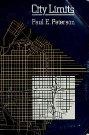 Cover of: City limits by Peterson, Paul E.