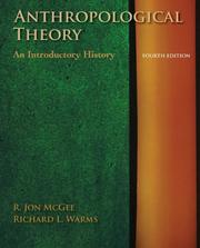 Cover of: Anthropological Theory: An Introductory History