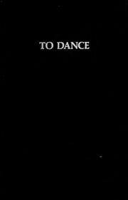 Cover of: To dance
