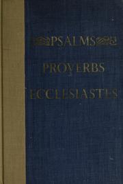 Cover of: The book of Psalms and the First psalm of David