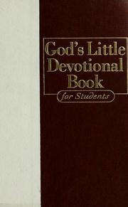 Cover of: God's little devotional book for students.