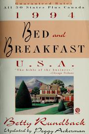 Cover of: Bed & breakfast U.S.A..