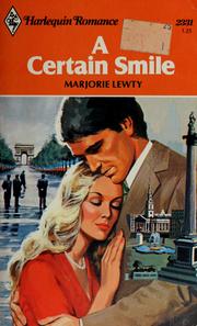 Cover of: A certain smile by Marjorie Lewty