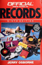 Cover of: The official price guide to records by Jerry Osborne