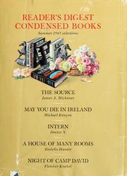 Cover of: Reader's digest condensed books: Summer Selections: Volume III - 1965
