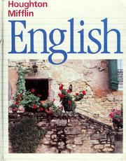 Cover of: Houghton Mifflin English by by Shirley Haley-James and others