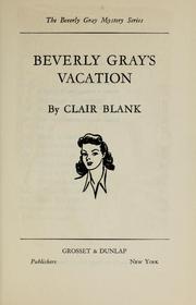 Cover of: Beverly Gray's vacation