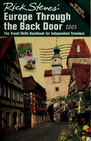 Cover of: Rick Steves' Europe Through the Back Door 2003 by Rick Steves