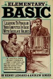 Cover of: Elementary Basic by Henry F. Ledgard