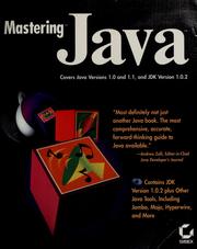 Cover of: Mastering Java by Laurence Vanhelsuwé ... [et al.].