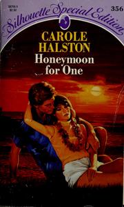 Cover of: Honeymoon For One