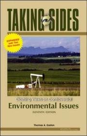Cover of: Taking Sides: Clashing Views on Controversial Environmental Issues, Expanded (Taking Sides: Clashing Views on Controversial Environmental Issues)