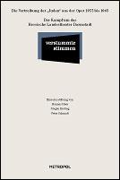 Cover of: Verstummte Stimmen : Die Vertreibung der "Juden" aus der Oper 1933 bis 1945 by von Hannes Heer, Jürgen Kesting und Peter Schmidt