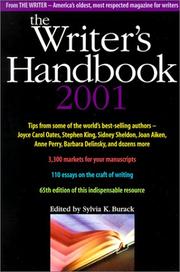 Cover of: The Writer's Handbook 2001 (Writer's Handbook) by Sylvia K. Burack