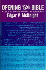 Cover of: Opening the Bible | Edgar V. McKnight