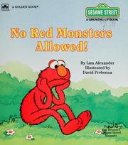 Cover of: No red monsters allowed! by Liza Alexander