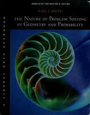 Cover of: The Nature of Problem Solving in Geometry and Probability by Karl J. Smith