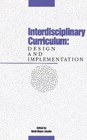 Cover of: Interdisciplinary curriculum: design and implementation