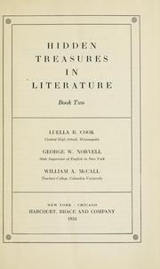 Cover of: Hidden treasures in literature ... by Luella B. Cook