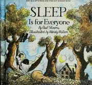 Cover of: Sleep is for everyone.