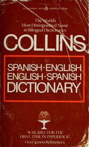 Cover of: Collins Spanish-English, English-Spanish dictionary by Mike Gonzalez