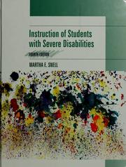 Cover of: Instruction of students with severe disabilities
