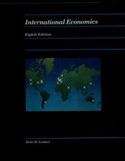 Cover of: International economics by Peter H. Lindert