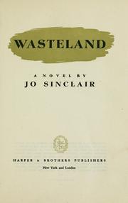 Cover of: Wasteland by Jo Sinclair