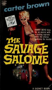 Cover of: The savage salome by Carter Brown