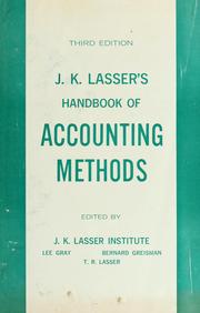 Cover of: J.K. Lasser's handbook of accounting methods