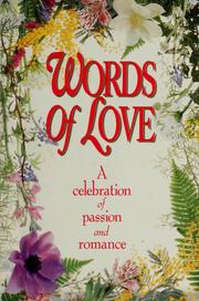 Cover of: Words of love by edited by Tina Reed.