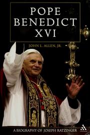 Cover of: Pope Benedict XVI: a biography of Joseph Ratzinger