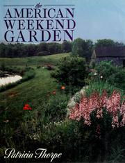 Cover of: The American weekend garden