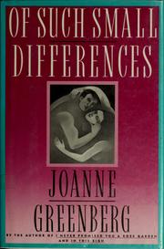 Cover of: Of such small differences by Joanne Greenberg