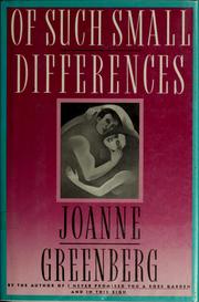 Cover of Of such small differences