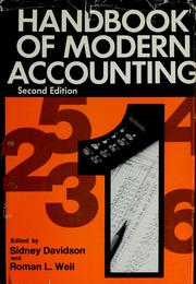Cover of: Handbook of modern accounting