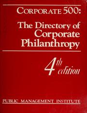 Cover of: Corporate 500 by Public Management Institute