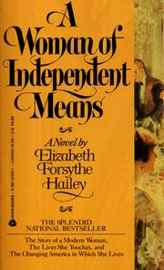 Cover of: A woman of independent means: a novel