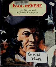 Cover of: Paul Revere by Jan Gleiter