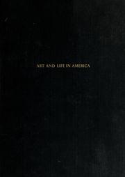 Cover of: Art and life in America