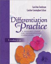 Cover of: Differentiation in Practice | Carol Ann Tomlinson