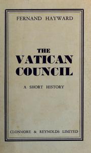 Cover of: The Vatican Council: a short history