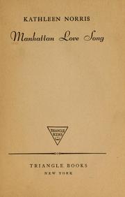 Cover of: Manhattan love song