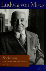 Cover of: Socialism by Ludwig von Mises