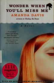 Cover of Wonder when you'll miss me