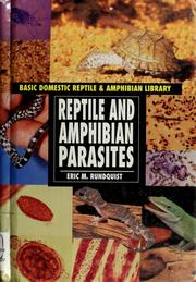 Cover of: Reptile and amphibian parasites