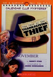 Cover of: The case of the Thanksgiving thief by Nancy Star