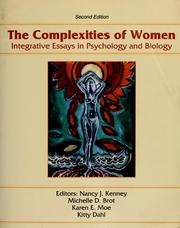 Cover of: The Complexities of women: integrative essays in psychology and biology