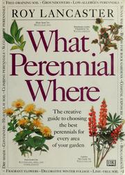 Cover of: What perennial where by Roy Lancaster