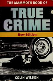 Cover of: The mammoth book of true crime